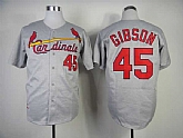 St.Louis Cardinals #45 Gibson Gray Wollens Mitchell And Ness Throwback 1967 Stitched MLB Jersey Sanguo,baseball caps,new era cap wholesale,wholesale hats